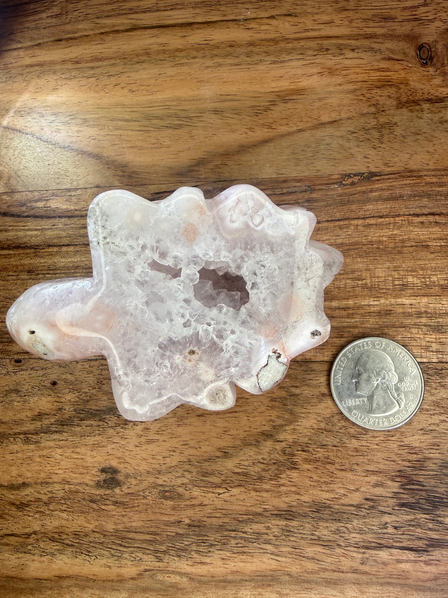 Druzy Pink Amethyst SeaTurtle