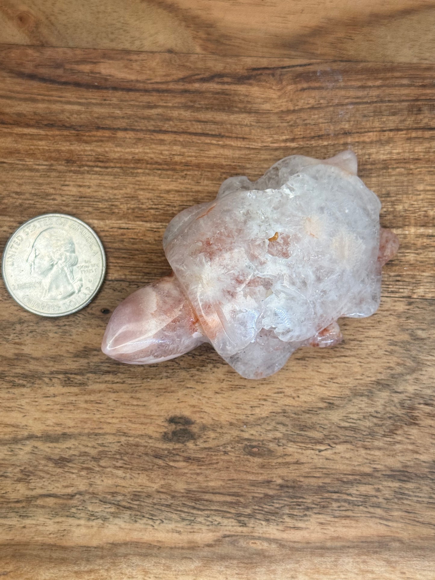 Druzy Pink Amethyst SeaTurtle