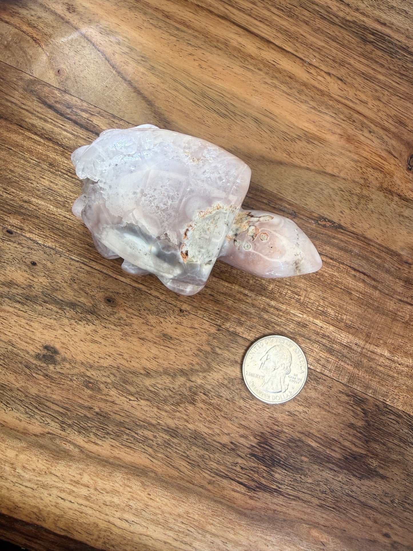 Druzy Pink Amethyst SeaTurtle