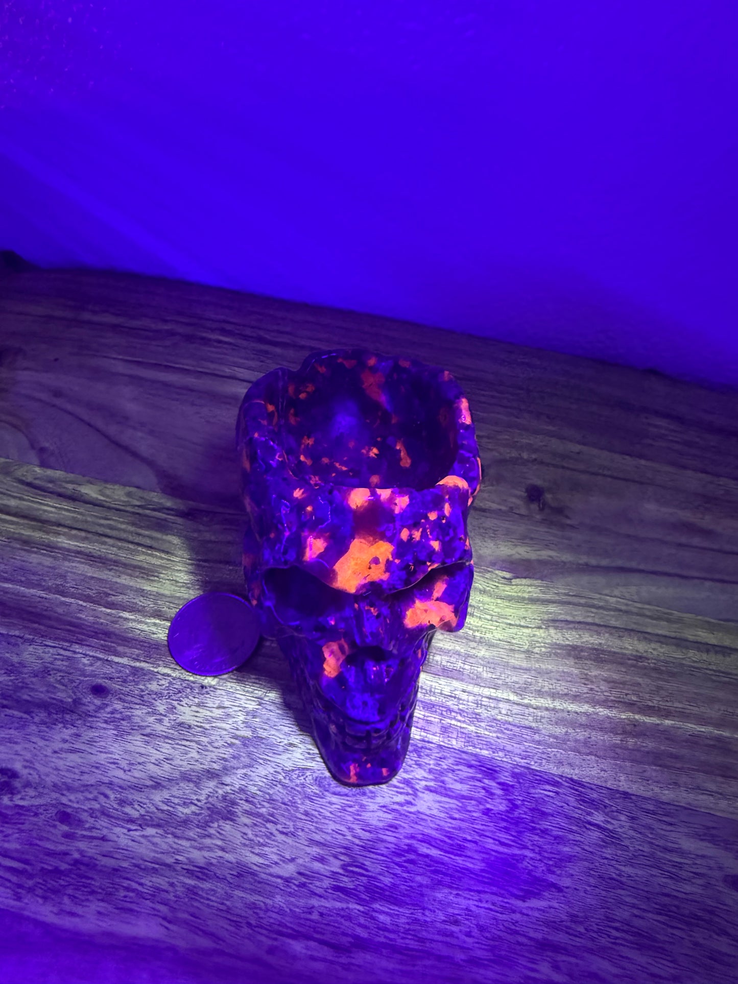 Yooperlite Skull Bowl