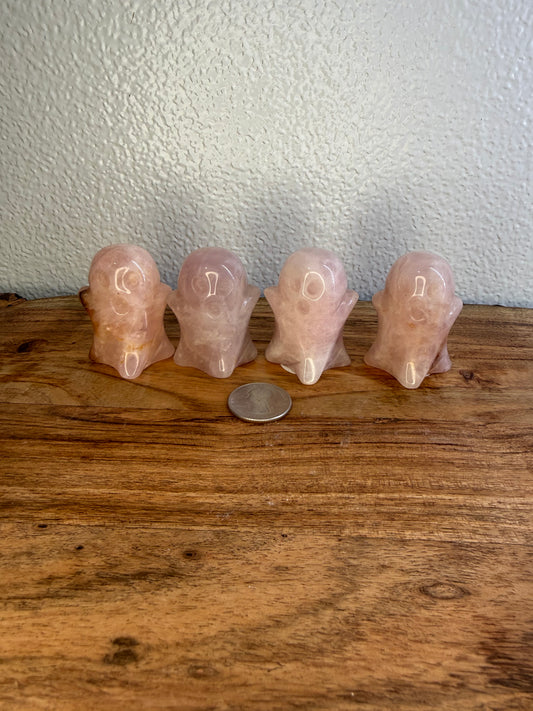 Rose Quartz Boo Ghost