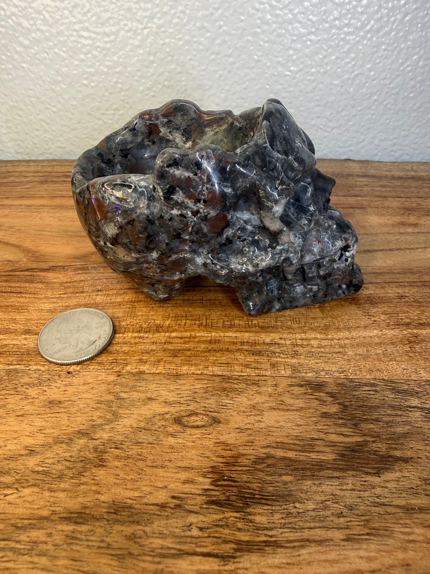 Yooperlite Skull Bowl