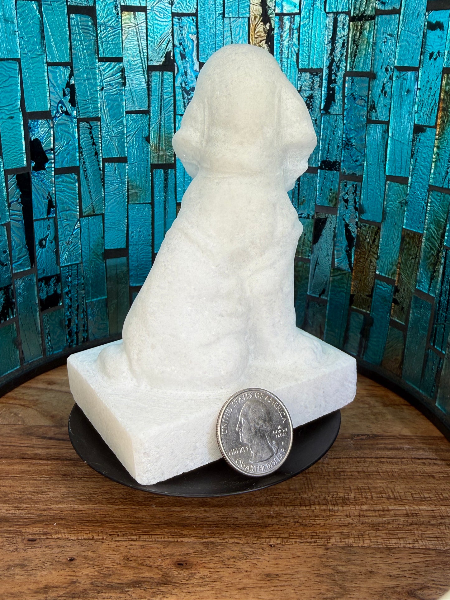 White Quartz Hound Dog